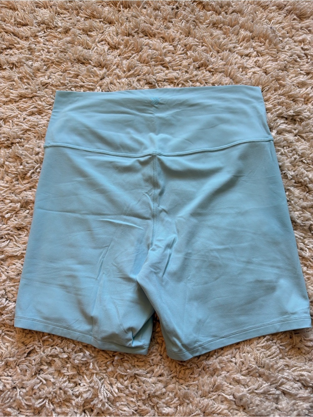 all in motion Sky Blue High Waist Bike Shorts